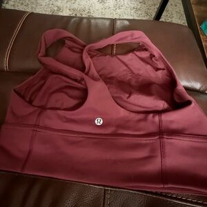 lululemon athletica Dark Red Sports Bra
